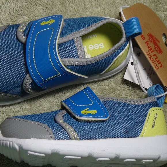 See Kai Run Basics Boys Shoes Blue Cruiser H2O Water Friendly SiZe 5 - Picture 1 of 14